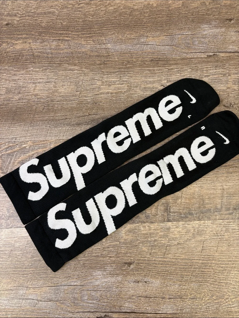 Supreme x Nike Black Logo Over-the-Calf Socks (Pair)